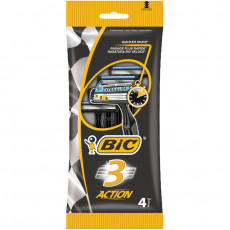 Бритва одноразовая Муж Бик Экшен 3 лезв увл.полоска П4шт/уп 9194351 черн Бритва одноразовая Муж Бик Экшен 3 лезв увл.полоска П4шт/уп 9194351 черн