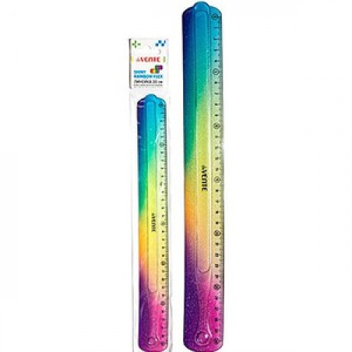 Линейка Shiny Rainbow Flex School