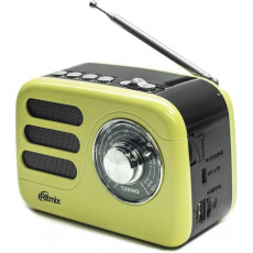 Радиоприемник трёхдиапазонный RITMIX RPR-033 LEMON, Bluetooth v.5.3, USB флэш/microSD, MP3, вход USB Радиоприемник трёхдиапазонный RITMIX RPR-033 LEMON, Bluetooth v.5.3, USB флэш/microSD, MP3, вход USB
