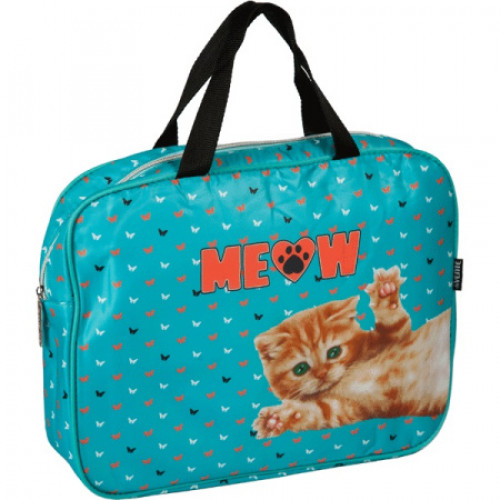 Папка для тетрадей, ИЗО и технологии "deVENTE. Meow" A4 (36x28x8 см) текстильная, с текстильным расш