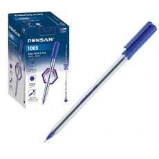 Ручка шариковая PENSAN 1005 - синяя 50/2000 Арт.1005/50с (арт.1553986) (штрихкод8692404130043)
