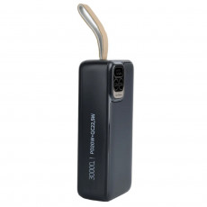 Perfeo Powerbank Atomic Age 30000 mAh/LED дисплей/PD + QC 3.0/Type-C/2 USB/Выход: 5A, max 22.5WBlack