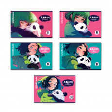 Альбом для рисования на скобе ErichKrause Panda Hugs, А4, 12 листов_MIX-PACK Альбом для рисования на скобе ErichKrause Panda Hugs, А4, 12 листов_MIX-PACK