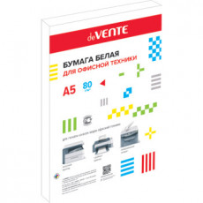 Бумага для офисной техники "deVENTE" A5 200 л, 80 г/м², белизна 96%, в полипропиленовом пакете с клейким клапаном