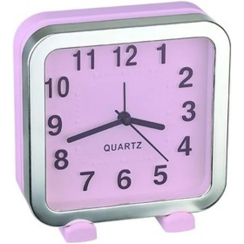 Perfeo Quartz часы-будильник "PF-TC-030", круглые с подсветкой, белый