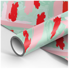 Упаковочная бумага глянц. 70*100см, MESHU Stylish green, 90г/м2 Упаковочная бумага глянц. 70*100см, MESHU Stylish green, 90г/м2