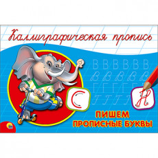 КАЛЛИГРАФИЧЕСКАЯ ПРОПИСЬ А5. альбомная. ПИШЕМ ПРОПИСНЫЕ БУКВЫ