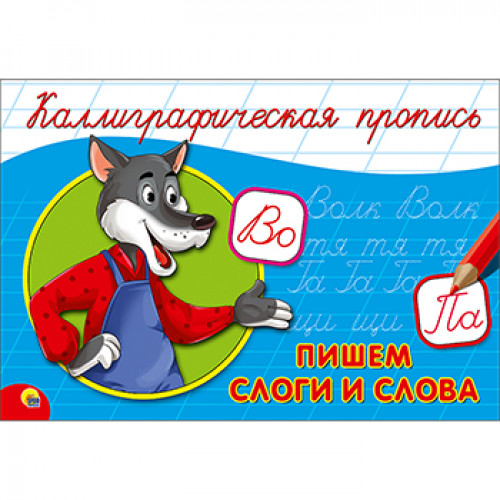 КАЛЛИГРАФИЧЕСКАЯ ПРОПИСЬ А5. альбомная. ПИШЕМ СЛОГИ И СЛОВА