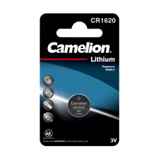 Camelion CR1620 BL-1 (CR1620-BP1, батарейка литиевая,3V)