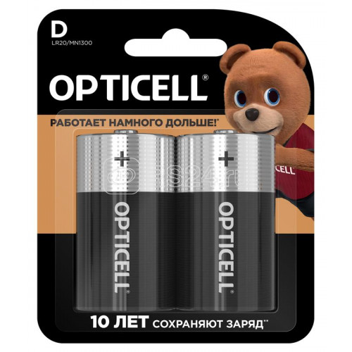 Элемент питания OPTICELL BASIC LR20 BL2 (2/20)