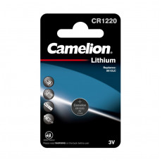 Camelion CR1220 BL-1 (CR1220-BP1, батарейка литиевая,3V)