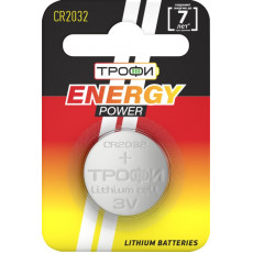 Элемент питания Трофи CR2032-1BL ENERGY POVER Lithium