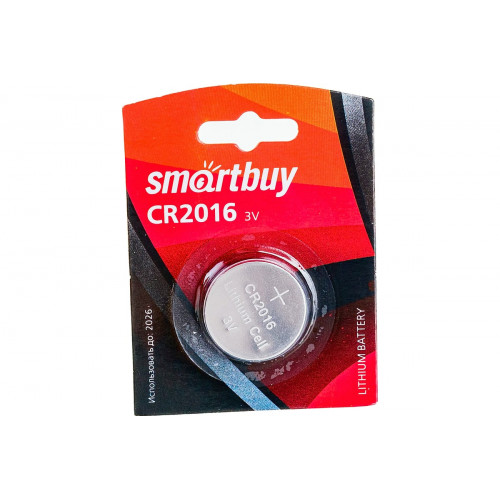 Элемент питания SMARTBUY CR 2016 литиевая, 1 шт.