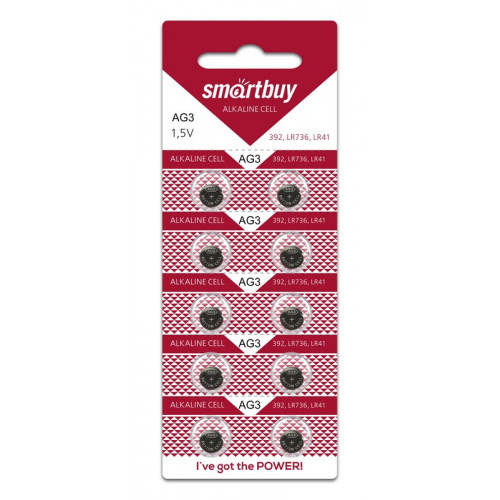 Элемент питания SMARTBUY AG13 BL10 (10/100/2000)