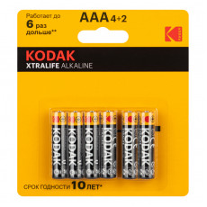 Элемент питания KODAK XTRALIFE LR03 4+2BL (72/288)