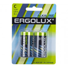 Ergolux..LR14 Alkaline BL-2 (LR14 BL-2, батарейка,1.5В)