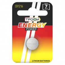 Элемент питания Трофи CR1216-1BL ENERGY POWER Lithium (10/240/43200)