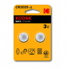 Элемент питания KODAK CR2025-2BL (30/240/43200)
