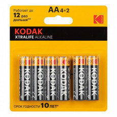 Элемент питания KODAK XTRALIFE LR6 4+2BL (72/288)