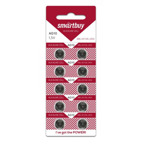 Элемент питания SMARTBUY AG12 BL10