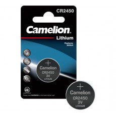 Camelion CR2450 BL-1 (CR2450-BP1, батарейка литиевая,3V)