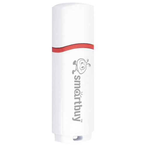 Память Smart Buy Clue 8GB, USB 2.0 Flash Drive, белый