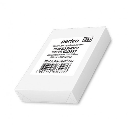 Perfeo фотобумага 10х15 260 г/м2 глянцевая 500л (PF-GLA6-260/500) (G05)