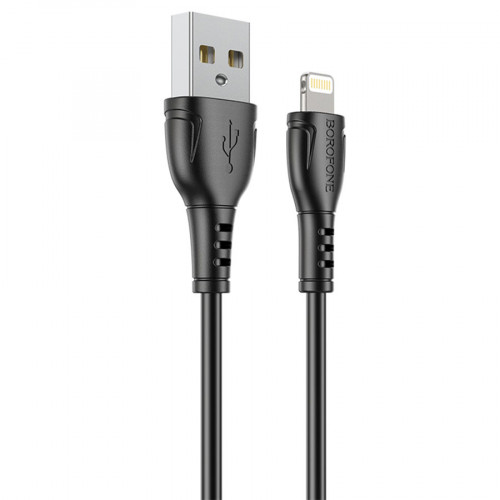 Кабель USB - микро USB Borofone BX51, 1.м, 2.4A, пластик, цвет: черный (1/360)