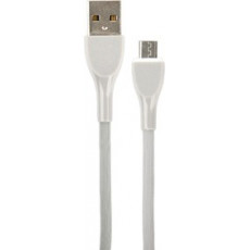 PERFEO Кабель USB A вилка - Micro USB вилка, 2.4A, серый, силикон, длина 1 м., ULTRA SOFT (U4021)
