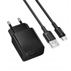 BOROFONE BAS71A/ Сетевое ЗУ/ 1 USB/ Выход: 10.5W/ черный