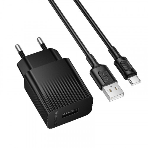 BOROFONE BAS71A/ Сетевое ЗУ/ 1 USB/ Выход: 10.5W/ черный