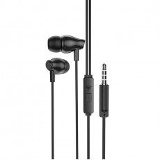 Наушники BOROFONE "Wanderer Universal" BM61 внутриканальные с микрофоном черные 1.2 м