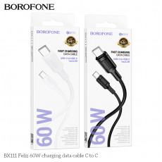 Кабель USB - Type-C Borofone BX111 Feliz, 1.0м, 3.0A, пластик, цвет: белый (1/360) Кабель USB - Type-C Borofone BX111 Feliz, 1.0м, 3.0A, пластик, цвет: белый (1/360)