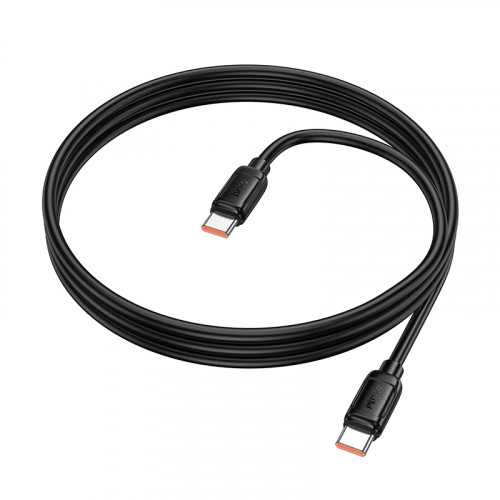 HOCO X115/ PD кабель Type-C-Type-C/ 1m/ 5A/240W/ Black