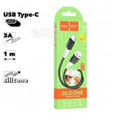 HOCO X82/ USB кабель Type-C/ 1m/ 3A/ Силикон/ Black HOCO X82/ USB кабель Type-C/ 1m/ 3A/ Силикон/ Black