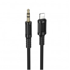 BOROFONE BL25/ AUX аудио кабель/3.5 mm jack - Lightning/ 1m/ черный BOROFONE BL25/ AUX аудио кабель/3.5 mm jack - Lightning/ 1m/ черный