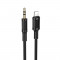 BOROFONE BL25/ AUX аудио кабель/3.5 mm jack - Lightning/ 1m/ черный