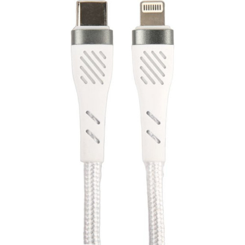 PERFEO Кабель USB C вилка - Lightning вилка, 60W, белый, длина 1 м., POWER (C1004)