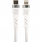 PERFEO Кабель USB C вилка - Lightning вилка, 60W, белый, длина 1 м., POWER (C1004)