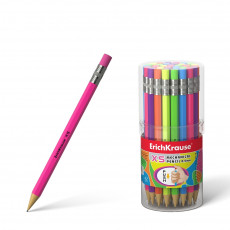 Карандаш мех. ErichKrause XS 0,5 мм НВ с ластиком ассорти