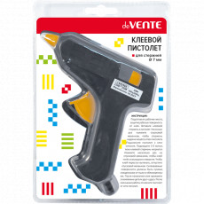 Клеевой пистолет "deVENTE. REPAIR & CRAFT" 20 Вт, для стержня Ø 7 мм, 2 стержня в комплекте, в двустороннем блистере