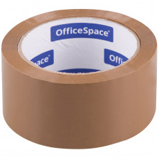Клейкая лента упаковочная OfficeSpace, 48мм*66м, 45мкм, темная, ШК
