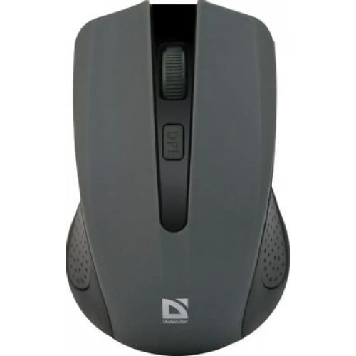 Мышь DEFENDER Accura MM-935 серая, беспроводная, 4 кнопки, 800-1600dpi, USB. Сверхстойкое прорезинен