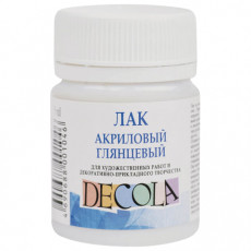 Лак акриловый глянцевый Декола, 50 мл, в банке, 5828920