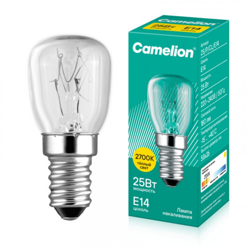 MIC Camelion 25/P/CL/E14 (Эл. лампа накаливания для холодильников и декор.подсветки)
