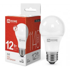 Лампа светодиодная LED-A60-VC 12Вт 230В Е27 4000К 1140Лм IN HOME, арт. 4690612020242 Лампа светодиодная LED-A60-VC 12Вт 230В Е27 4000К 1140Лм IN HOME, арт. 4690612020242