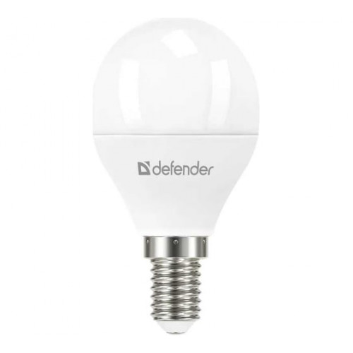 Лампочка светодиодная P45-10W-840-E14 шар, нейтральный белый, 1 шт. DEFENDER
