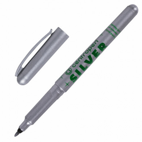 Маркер спец. Centropen GOLD & SILVER 1 мм серебро круглый 1 шт