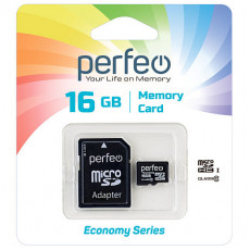 Perfeo microSD 16GB High-Capacity (Class 10) economy series Perfeo microSD 16GB High-Capacity (Class 10) economy series