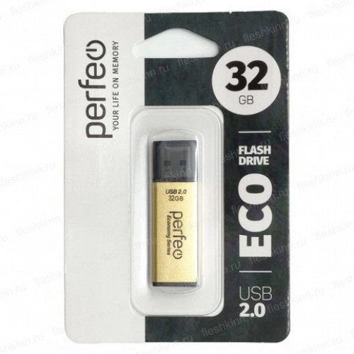 Perfeo USB 32GB E03 Gold economy series